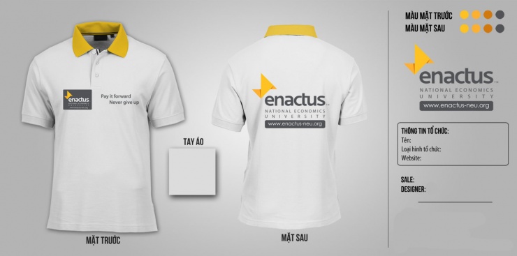 Mẫu áo đồng phục ENACTUS U4785